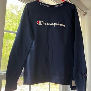 NWT Champion Navy Crewneck